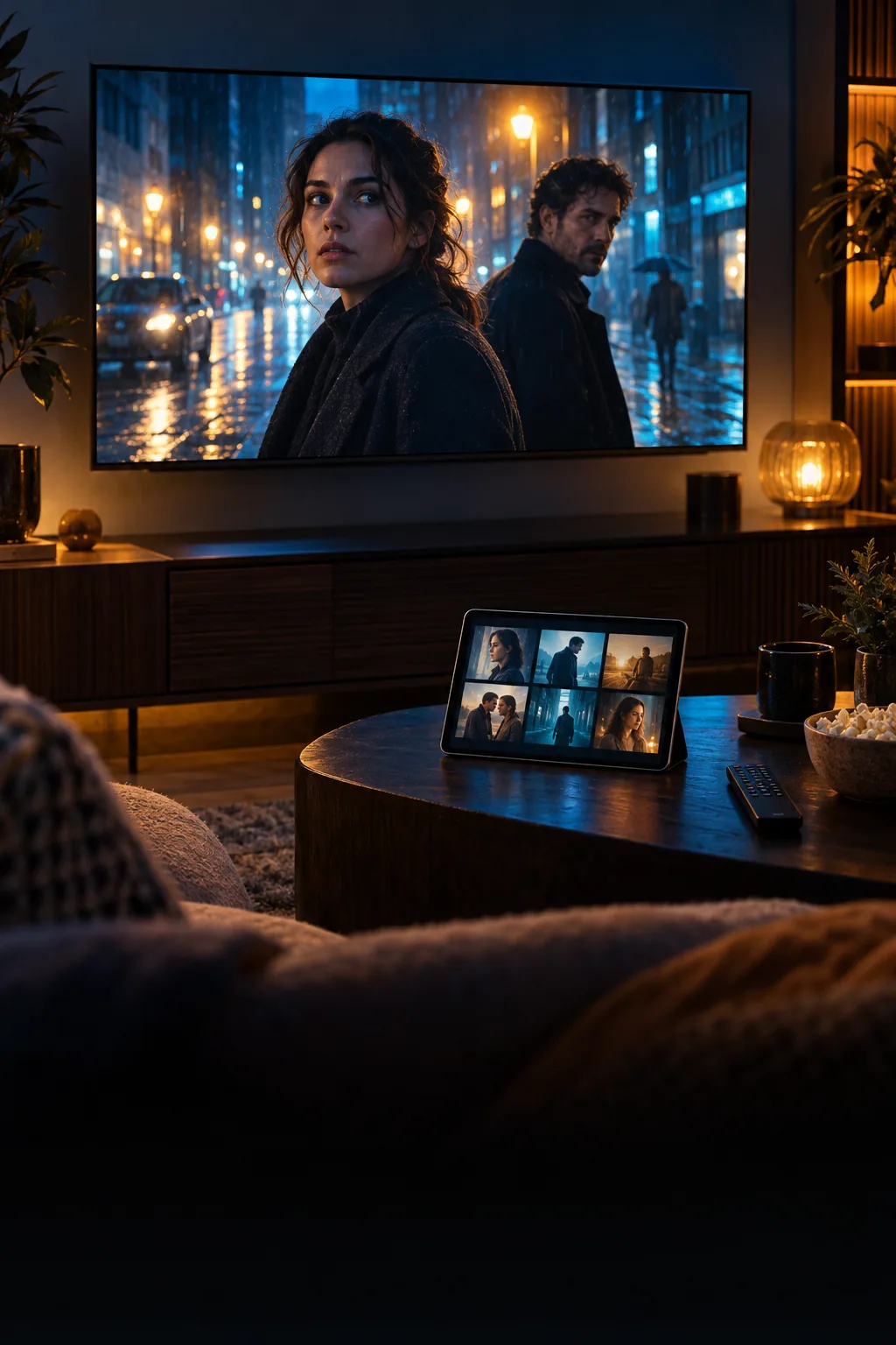 Illustration of an IPTV series-watching experience